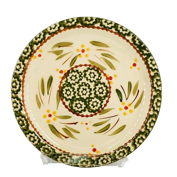 Temptations by TARA Old World Green Under Plate Saucer 6 1/2" Ceramic - Picture 3 of 4